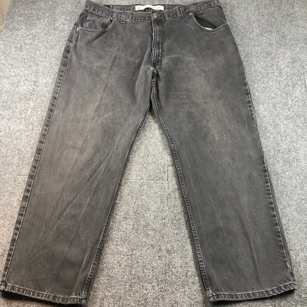Arizona‎ Relaxed Fit Jeans Mens 42x30 Gray Denim Pants Comfort Casual Y2K